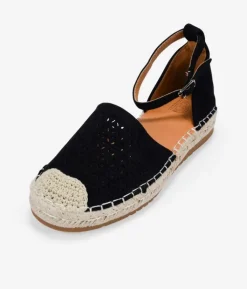 Best Bosanova Alpargatas negras planas con esparto
