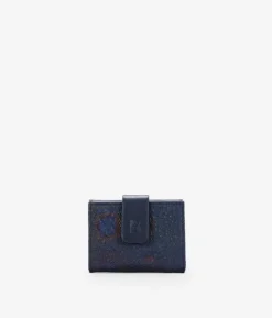 Best Bosanova Billetero pequeño azul de piel azul con solapa