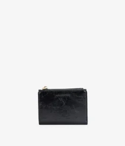 Outlet Bosanova Billetero pequeño negro con cremallera y botón