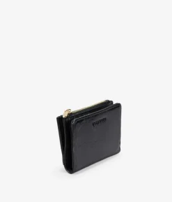 Outlet Bosanova Billetero pequeño negro con cremallera y botón