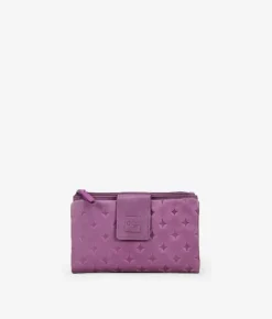 Outlet Bosanova Billetero piel lila mediano