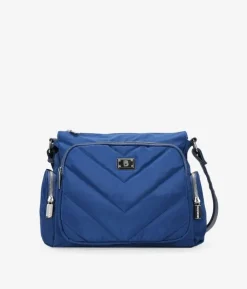 Best Bosanova Bolso bandolera azul con bolsillos