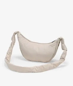 Best Bosanova Bolso bandolera beige redondeado con cremallera