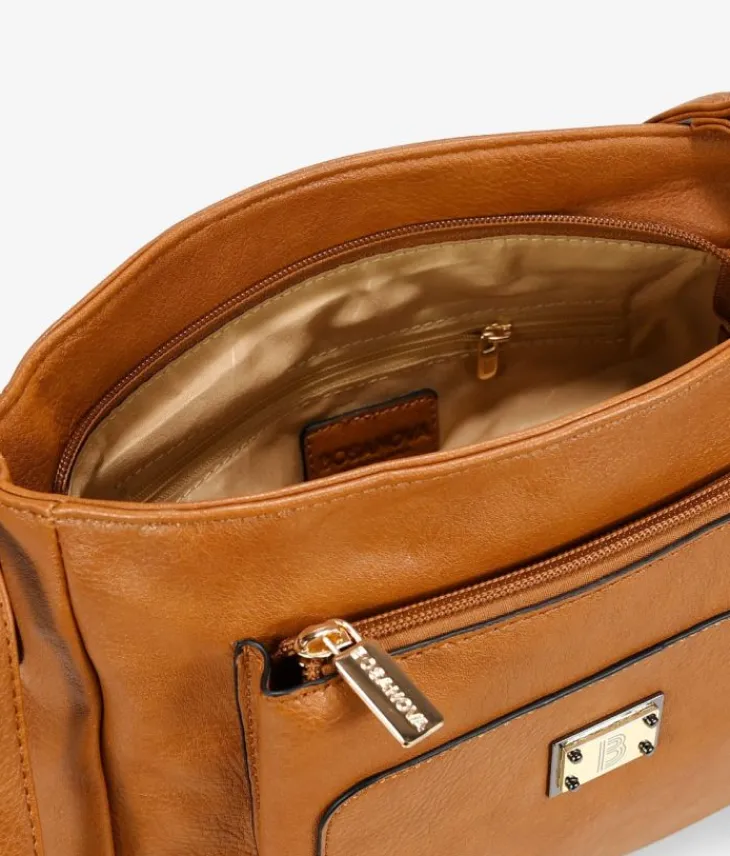 Best Bosanova Bolso bandolera cuero con bolsillo