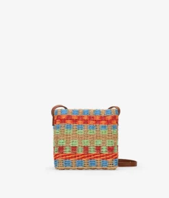 Best Bosanova Bolso bandolera multicolor en rafia con cremallera