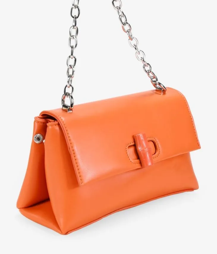 Best Bosanova Bolso bandolera naranja con solapa