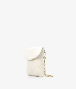 Sale Bosanova Bolso beige borrego para móvil