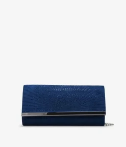 Discount Bosanova Bolso de fiesta azul con brillantes