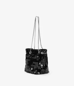 Discount Bosanova Bolso de fiesta negro con lentejuelas
