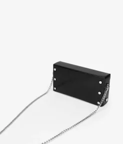 Best Bosanova Bolso de fiesta negro con solapa y metal