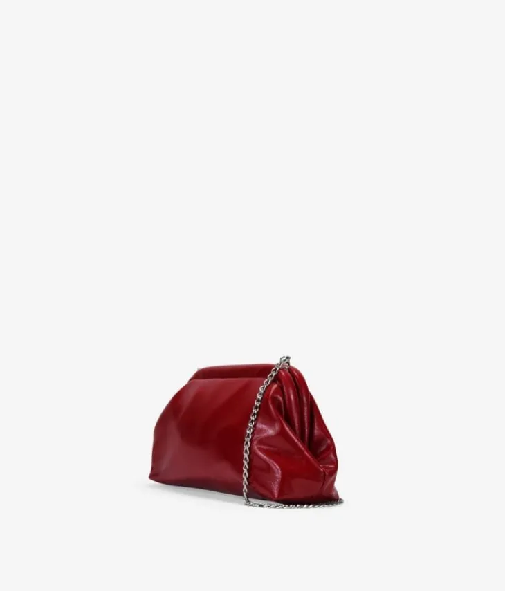 Best Bosanova Bolso de fiesta rojo con cadena