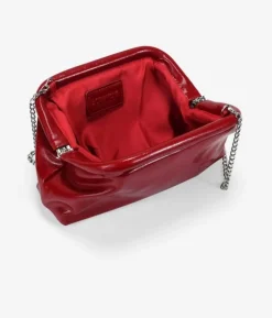 Best Bosanova Bolso de fiesta rojo con cadena