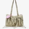 Best Bosanova Bolso de hombro beige en nailon con charms