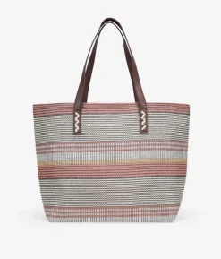 Fashion Bosanova Bolso de hombro beige en rafia con cremallera