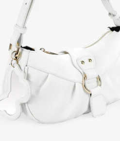 Best Bosanova Bolso de hombro blanco con solapa