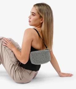 Sale Bosanova Bolso de hombro brillante plateado