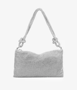 Outlet Bosanova Bolso de hombro con brillantes plateados