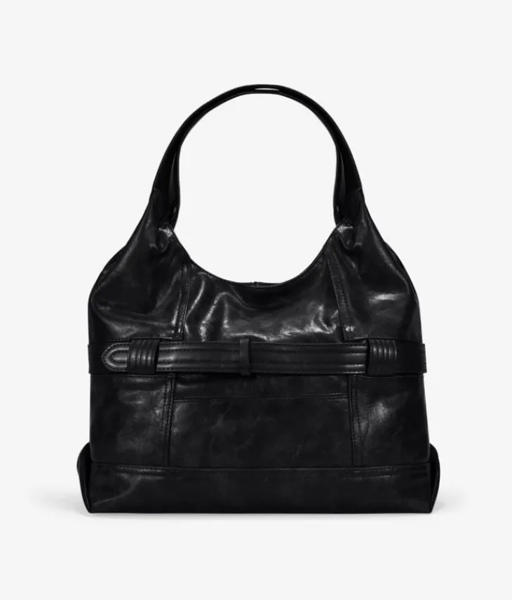 Best Bosanova Bolso de hombro negro con cremallera