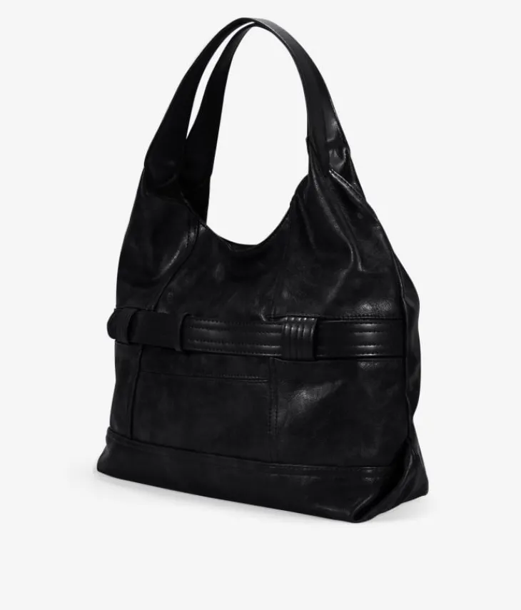 Best Bosanova Bolso de hombro negro con cremallera