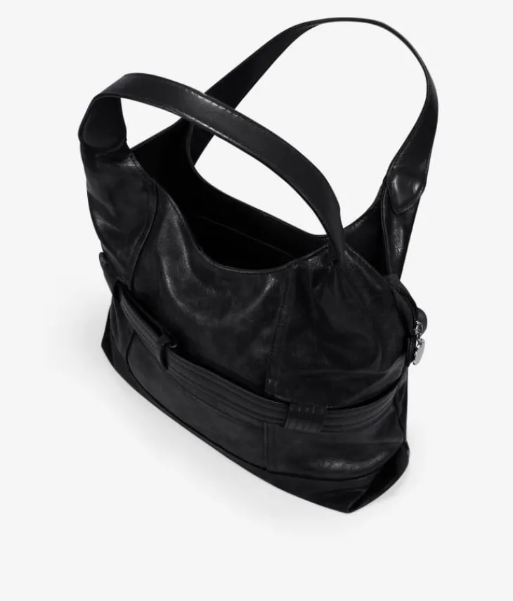 Best Bosanova Bolso de hombro negro con cremallera