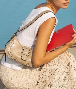 Discount Bosanova Bolso de hombro piedra con tachas
