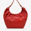 Best Bosanova Bolso de hombro rojo con cadena