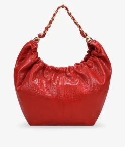 Best Bosanova Bolso de hombro rojo con cadena