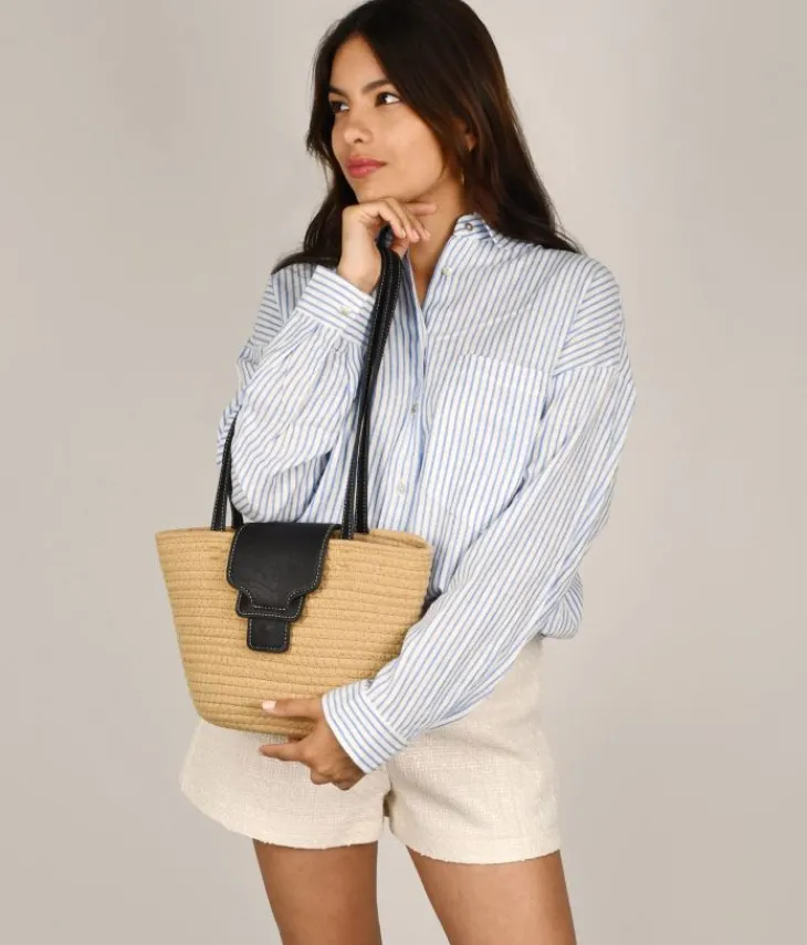 Best Bosanova Bolso de hombro tostado con solapa