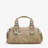 Best Bosanova Bolso de mano arena con hebillas y tachuelas redondas