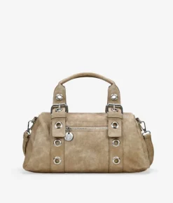 Best Bosanova Bolso de mano arena con hebillas y tachuelas redondas