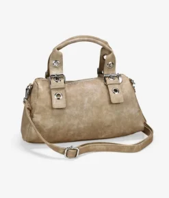 Best Bosanova Bolso de mano arena con hebillas y tachuelas redondas