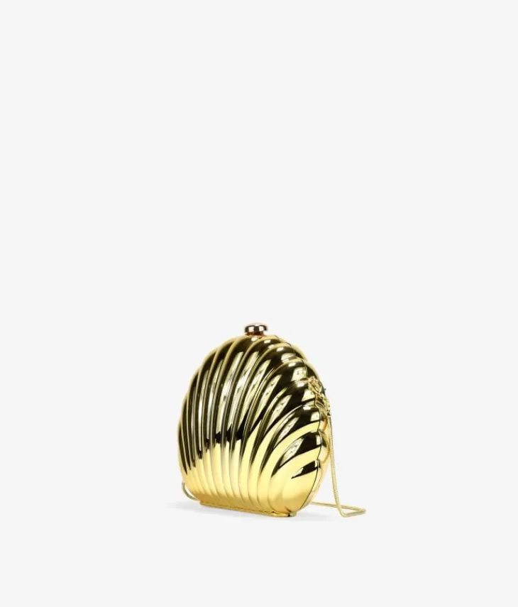 Best Bosanova Bolso de mano concha dorada de metal