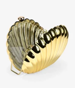Best Bosanova Bolso de mano concha dorada de metal