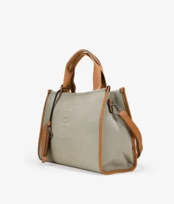 Sale Bosanova Bolso de mano rectangular beige con cremallera
