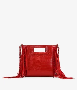 Sale Bosanova Bolso de mano rojo con flecos