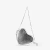 Sale Bosanova Bolso pequeño de corazón plateado con cadena