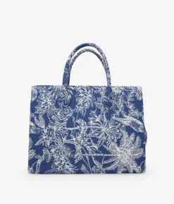 Fashion Bosanova Bolso shopper azul en canvas estampado