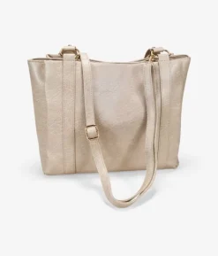 Fashion Bosanova Bolso shopper beige para portátil con tachuelas