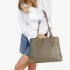 Best Bosanova Bolso shopper de hombro taupe en nailon con cremallera