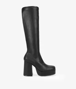 Sale Bosanova Botas altas negras con tacón y plataforma