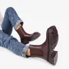 New Bosanova Botas chelsea marrones con doble suela