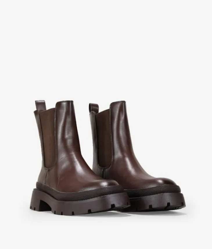 New Bosanova Botas chelsea marrones con doble suela