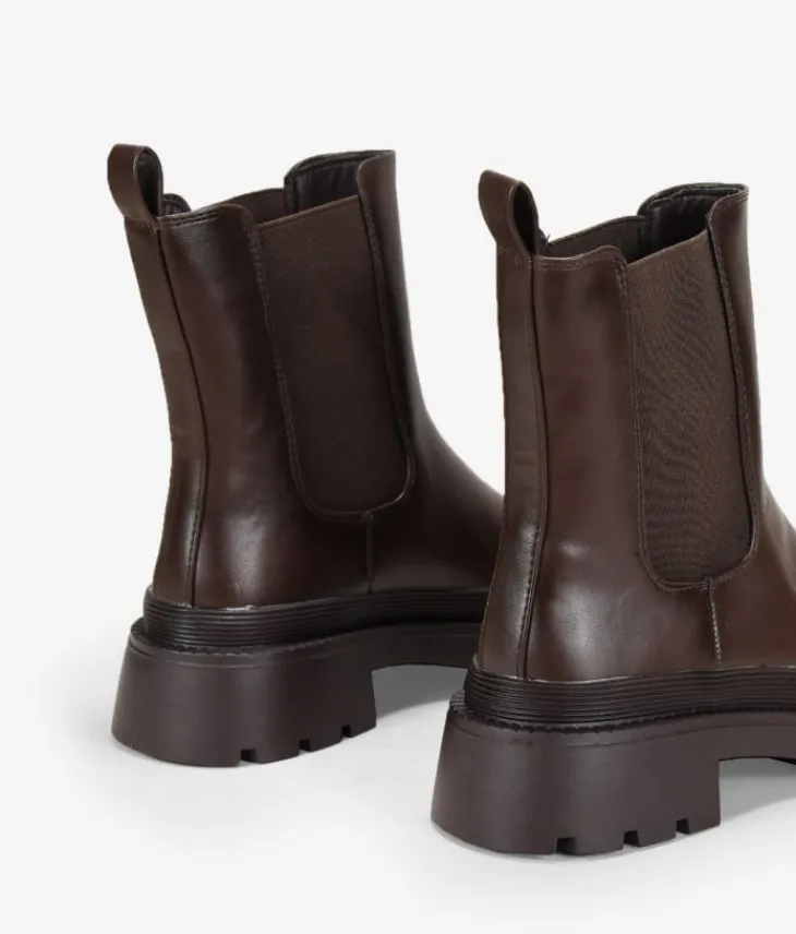 New Bosanova Botas chelsea marrones con doble suela