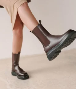 Fashion Bosanova Botas chelsea marrones con doble suela