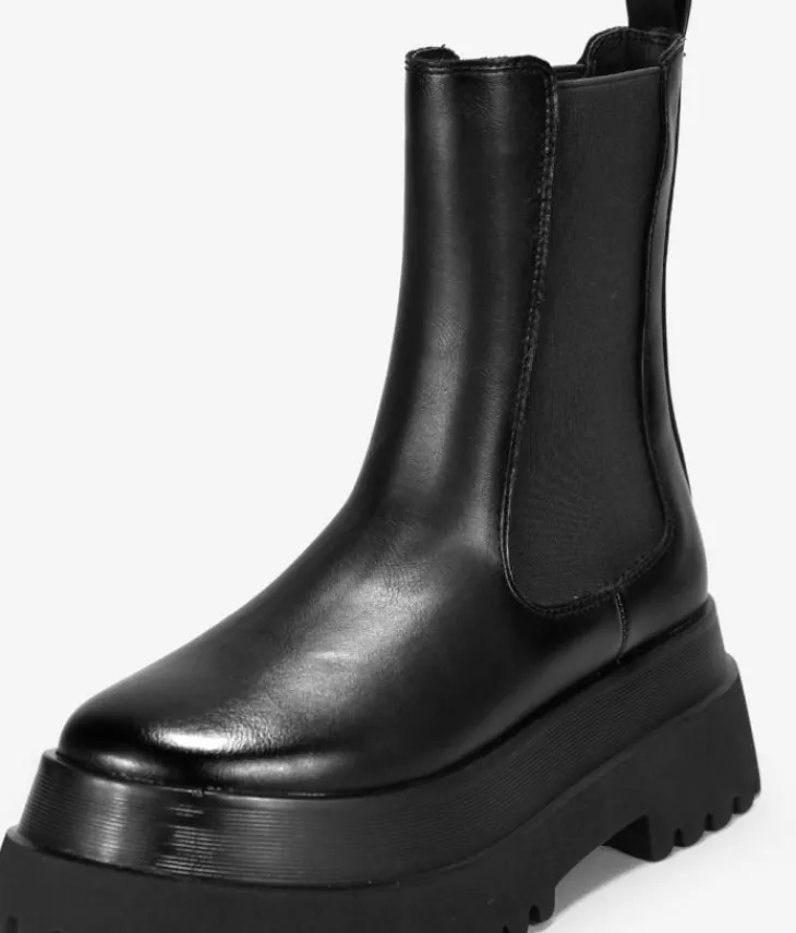 Fashion Bosanova Botas chelsea negras con plataforma