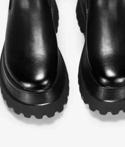 Fashion Bosanova Botas chelsea negras con plataforma
