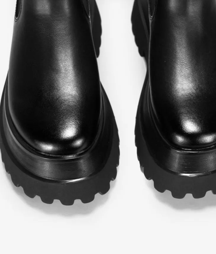 Fashion Bosanova Botas chelsea negras con plataforma