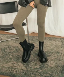 Fashion Bosanova Botas chelsea negras con plataforma