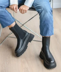 Fashion Bosanova Botas chelsea negras con plataforma