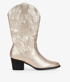 Clearance Bosanova Botas cowboy oro con bordado